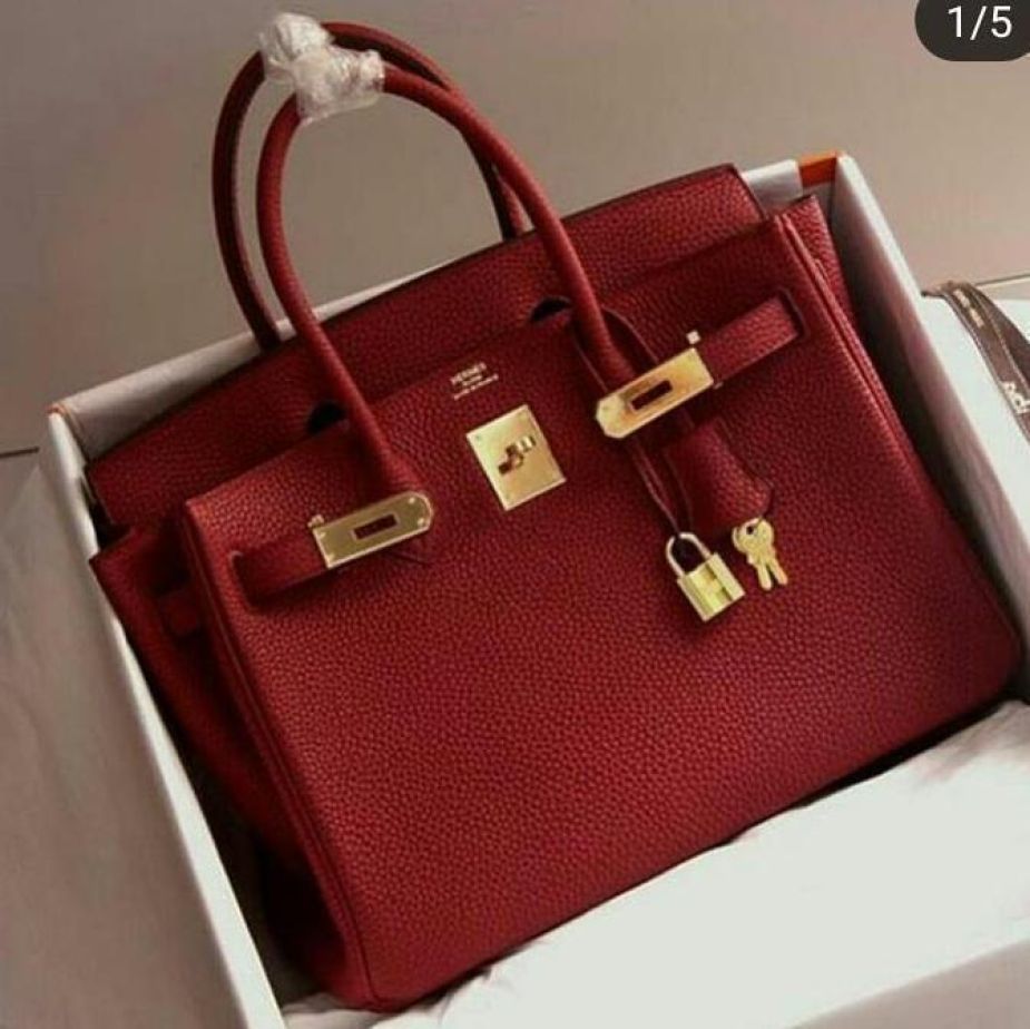 Hermes Birkin Red Hand Bag