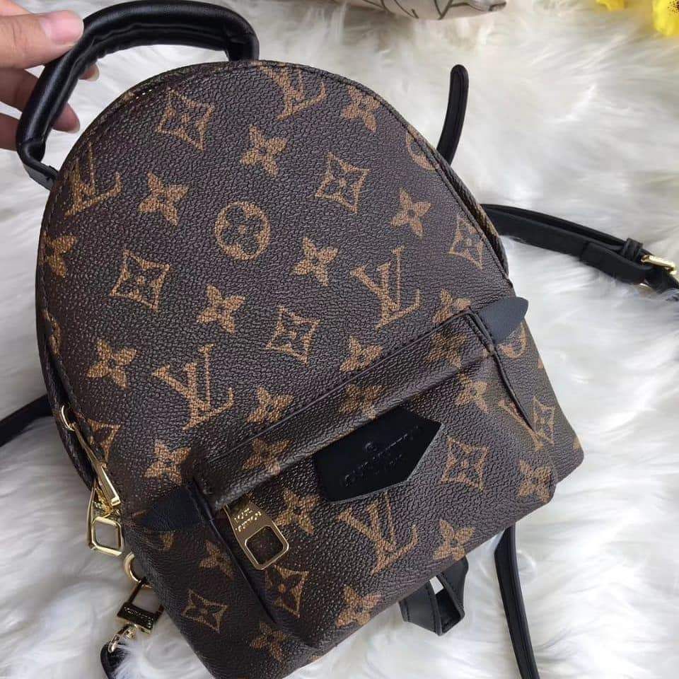 Louis Vuitton Coffee Palm Spring Mini Backpack