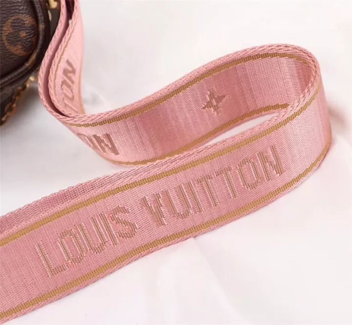 Louis Vuitton Mono Pink Belt Multi Pochette Bag (With Box)