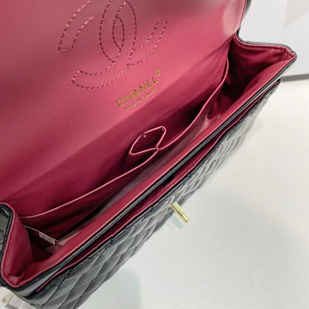 Chanel Jumbo Black Colour Sling Bag (With Box)