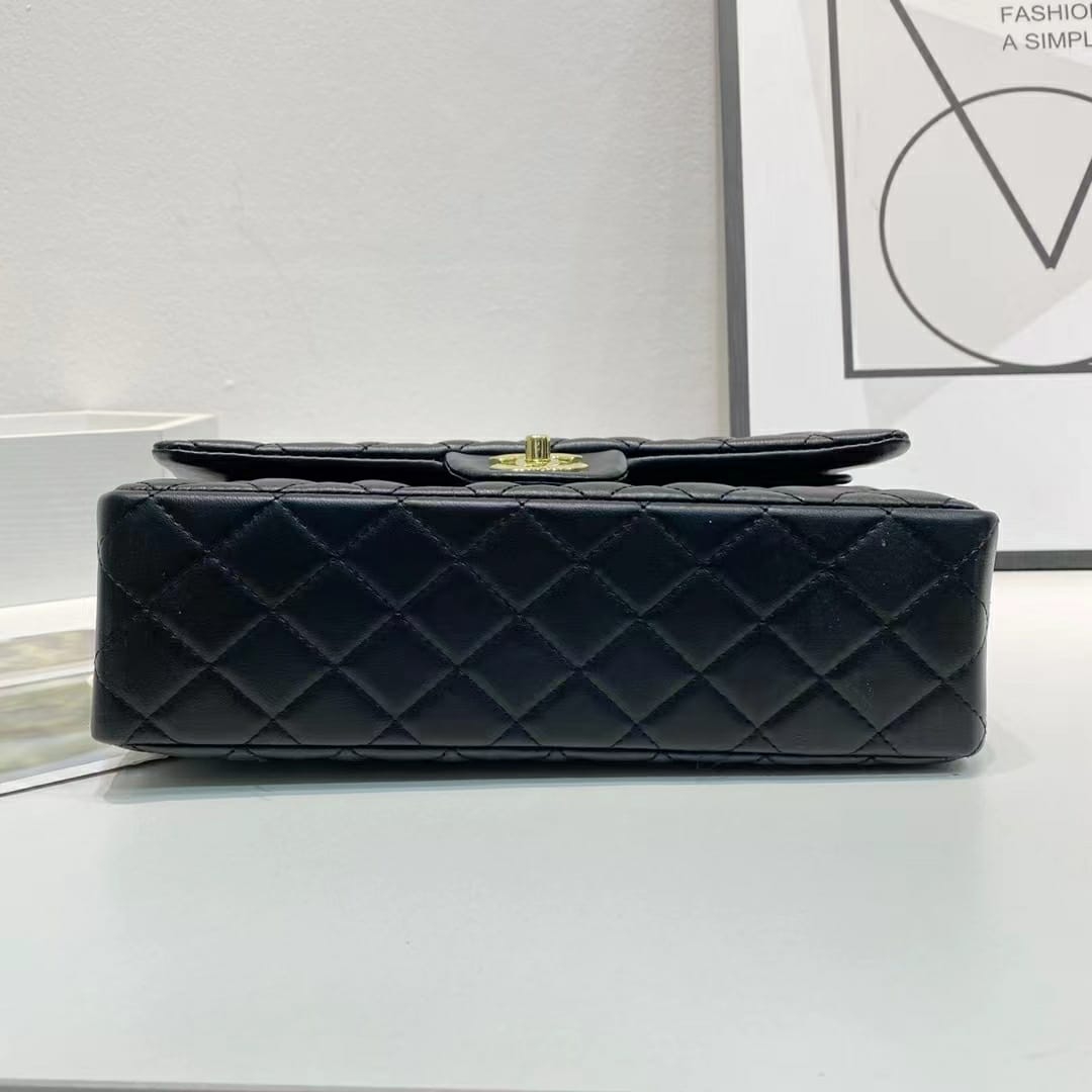 Chanel Jumbo Black Colour Sling Bag (With Box)