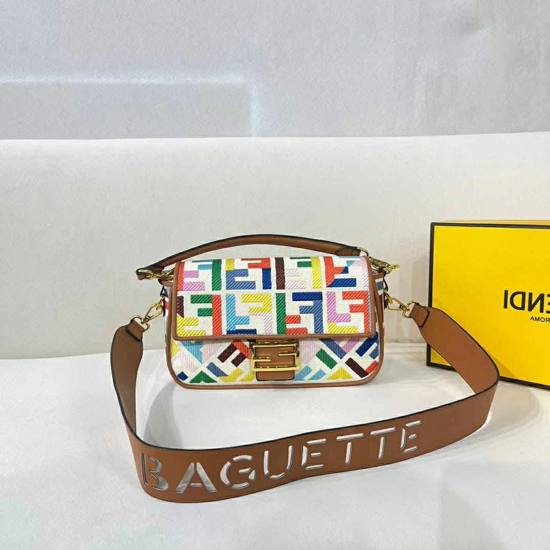 WhatsApp Image 2023-10-04 at 14.31.05_51a3986d Fendi Baguette Canvas Colorful Sling Bag (With Box)
