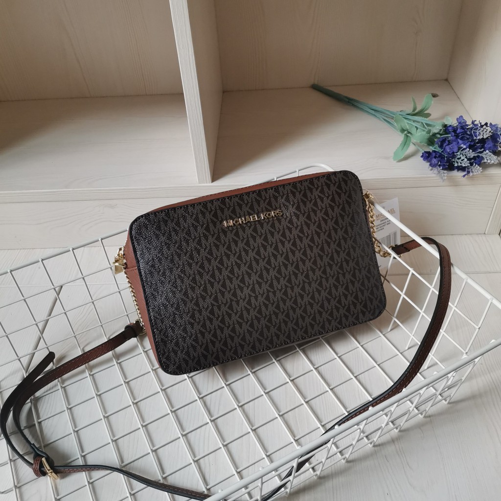 Michael Kors Jet Set Coffee Camera Sling Bag (With Box)