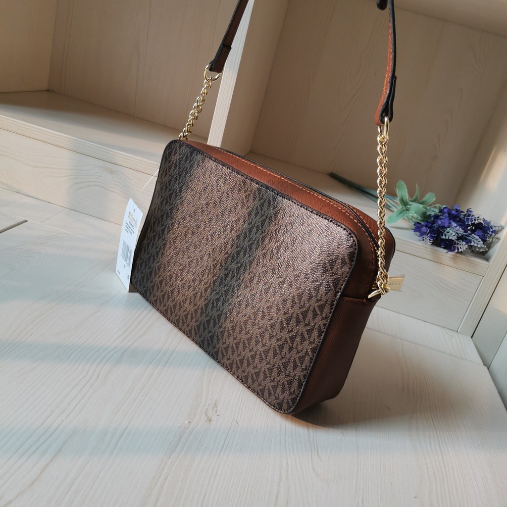 Michael Kors Jet Set Coffee Camera Sling Bag (With Box)