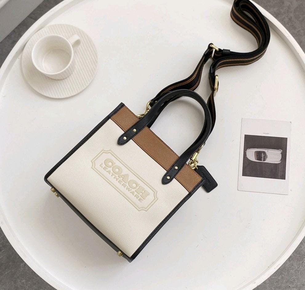 Coach Field Tote 30 Color Block Bag (With Double Box)