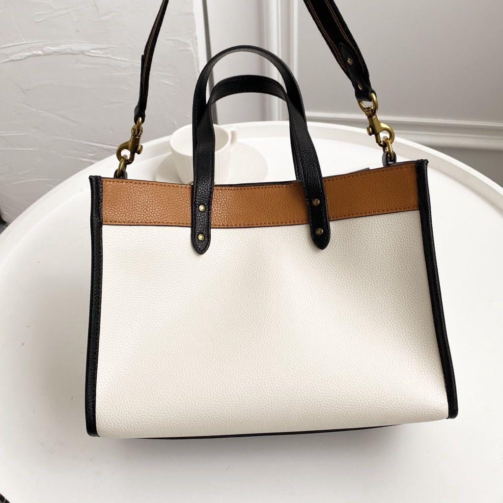 Coach Field Tote 30 Color Block Bag (With Double Box)