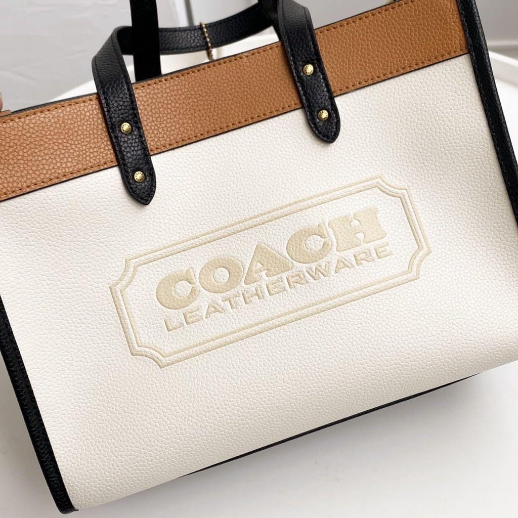 Coach Field Tote 30 Color Block Bag (With Double Box)