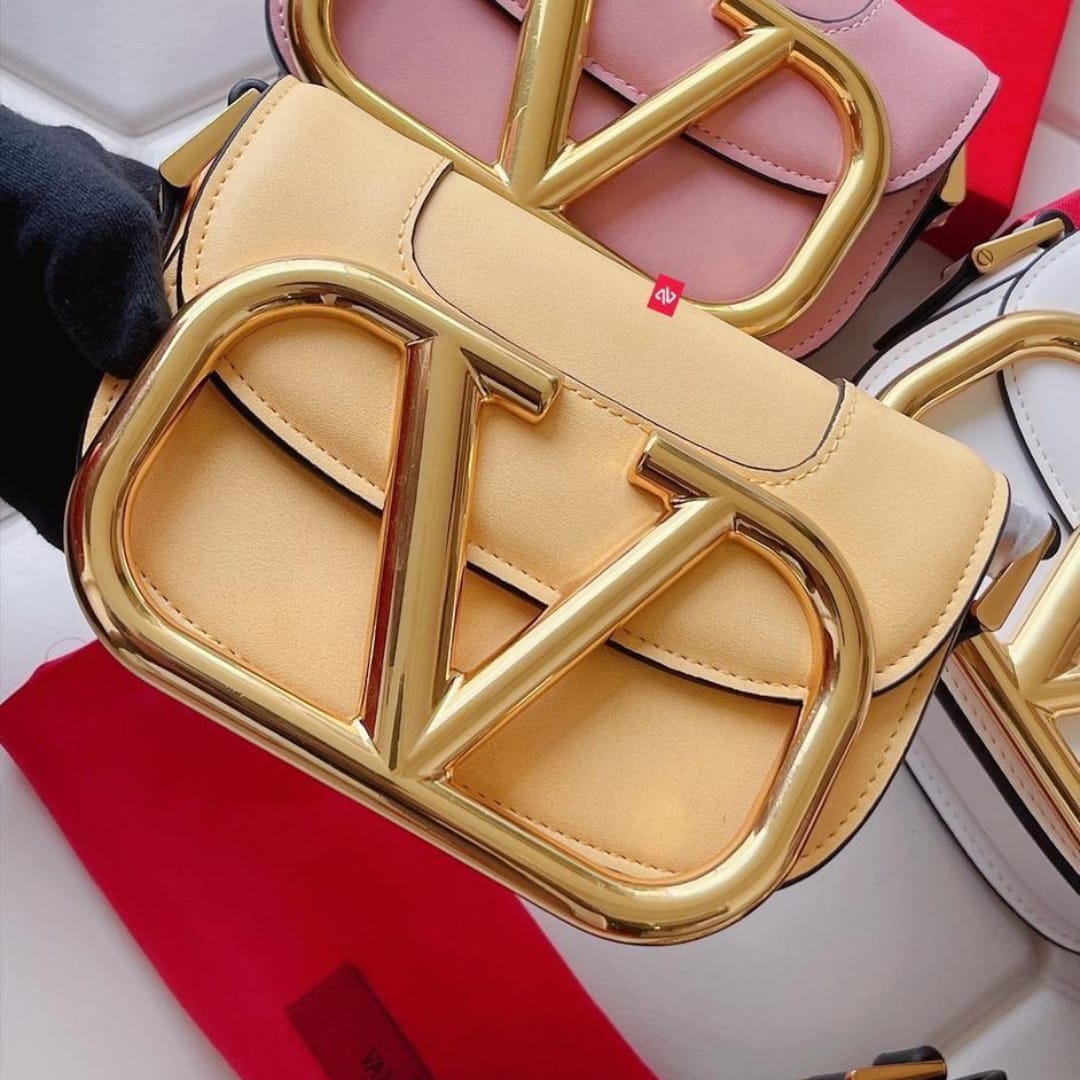 My project-1 (11) Valentino Garvani Supervee Yellow Crossbody SlingBag (With Box)