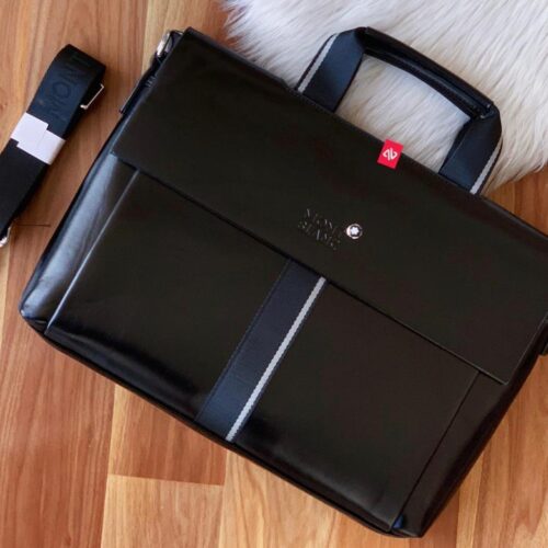 Mont Blanc Black Laptop Bag