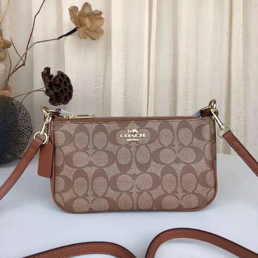 Coach Apricot Tan Shoulder Bag (With Box)