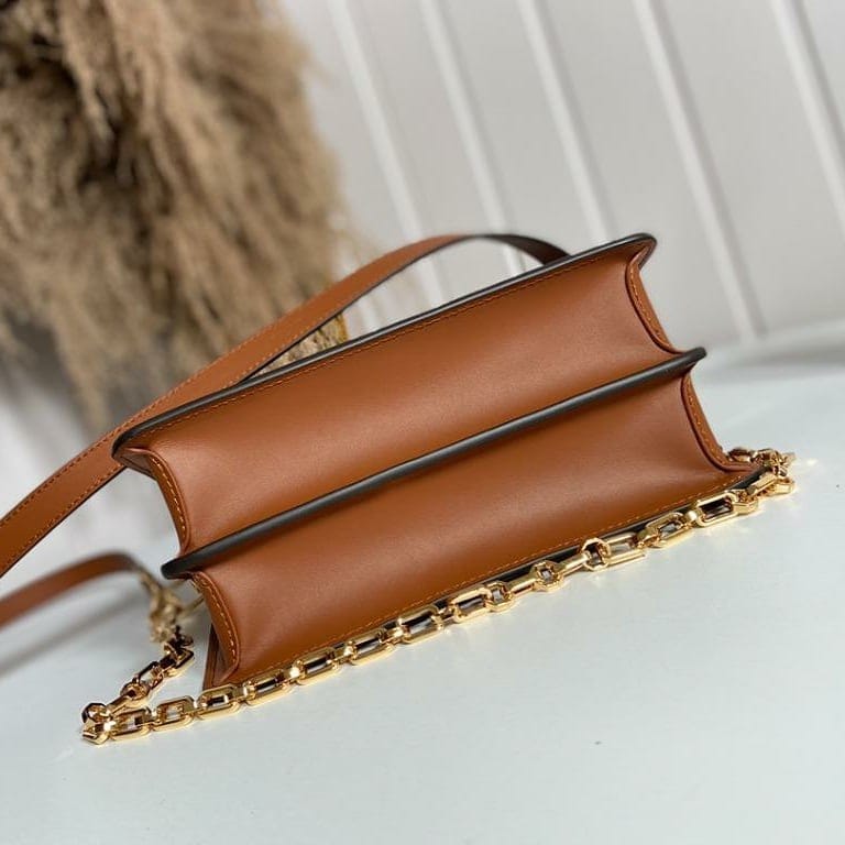 Louis Vuitton Dauphine Brown Coffee Shoulder Bag (With Box)