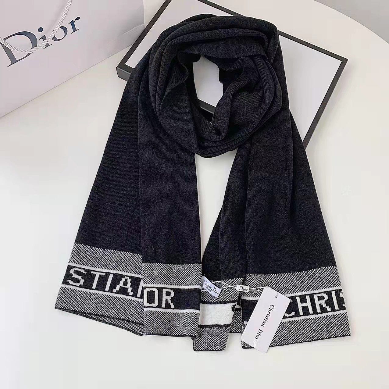 Christian Dior Black Muffler