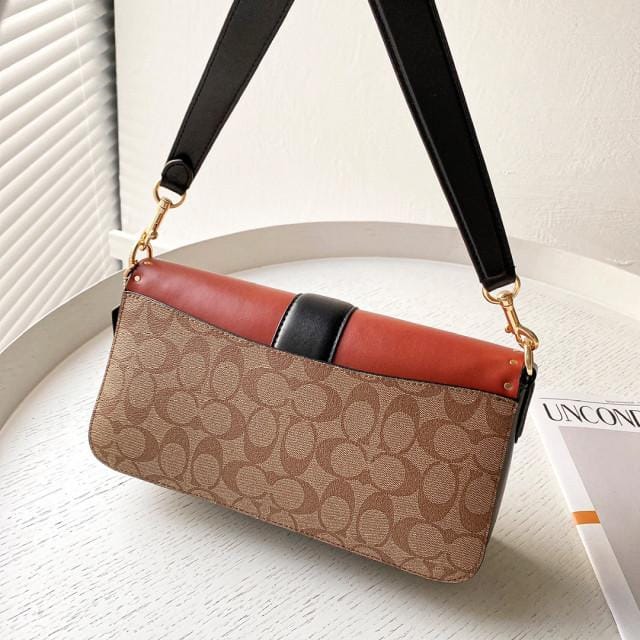 Coach Georgie Apricot Tan Shoulder Bag (With Box)