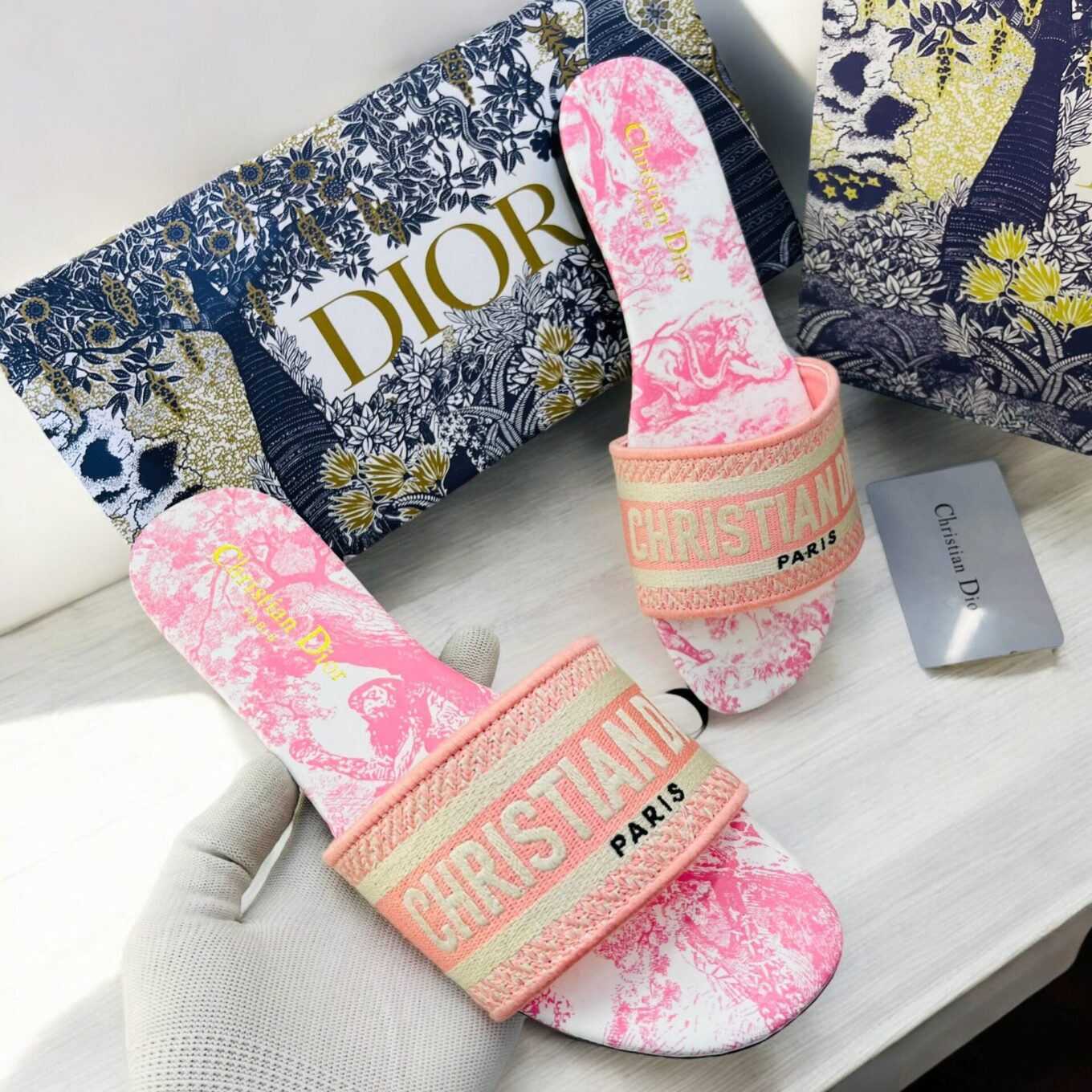 Christian Dior Pink Tiger Dway Slide