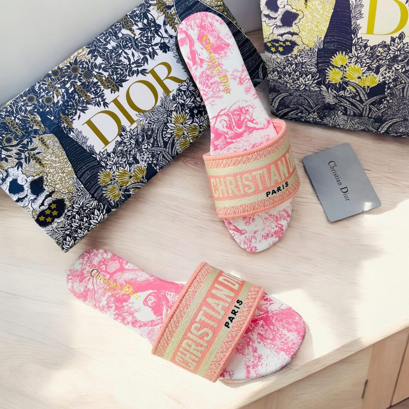 Christian Dior Pink Tiger Dway Slide