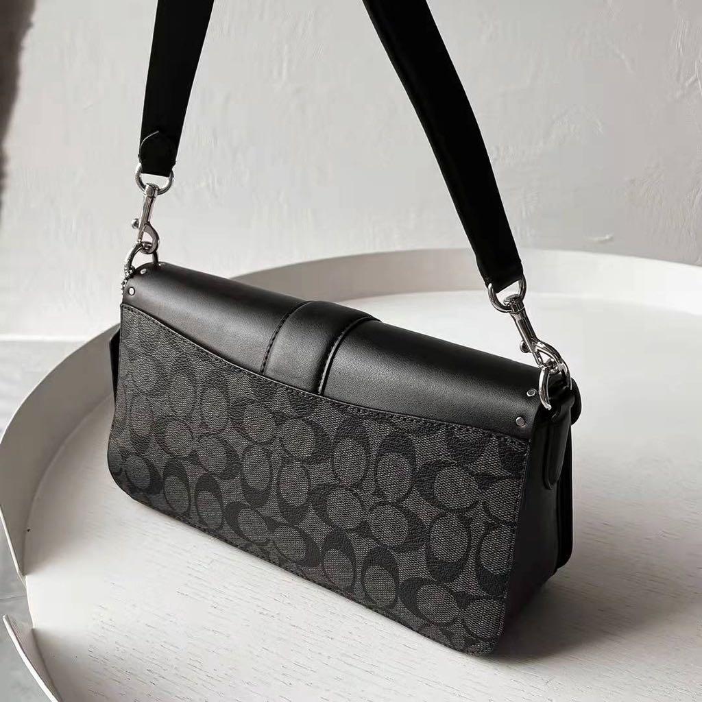 Coach Georgie Black Shoulder Bag (With Box)