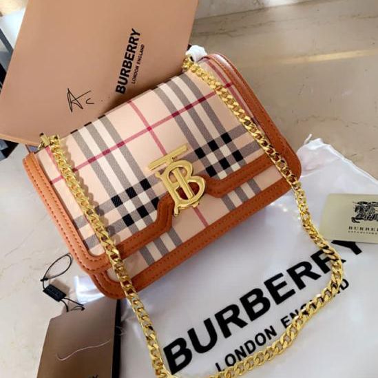 Burberry TB Signature Chain Sling Bag (With Box)