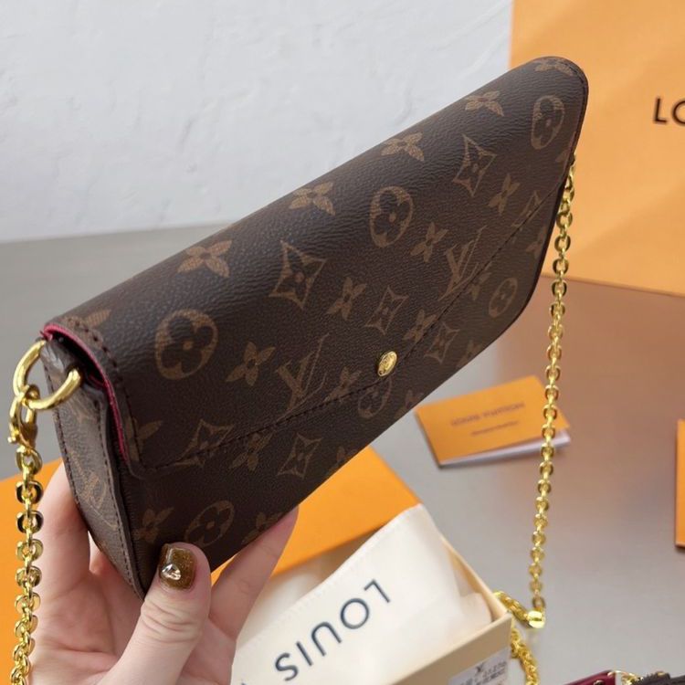 WhatsApp Image 2023-06-15 at 13.15.16 Louis Vuitton Félicie Pochette Coffee Sling Bag (With Box)