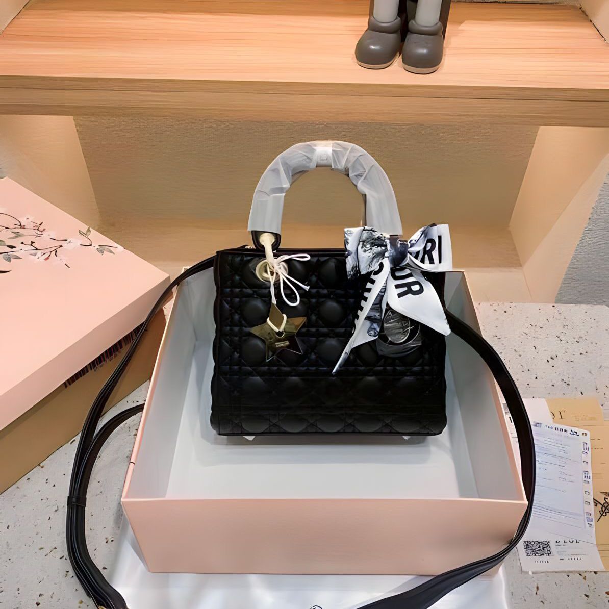 WhatsApp Image 2023-06-21 at 21.52.40 Lady Dior Premium Black Hand Bag (With Box)