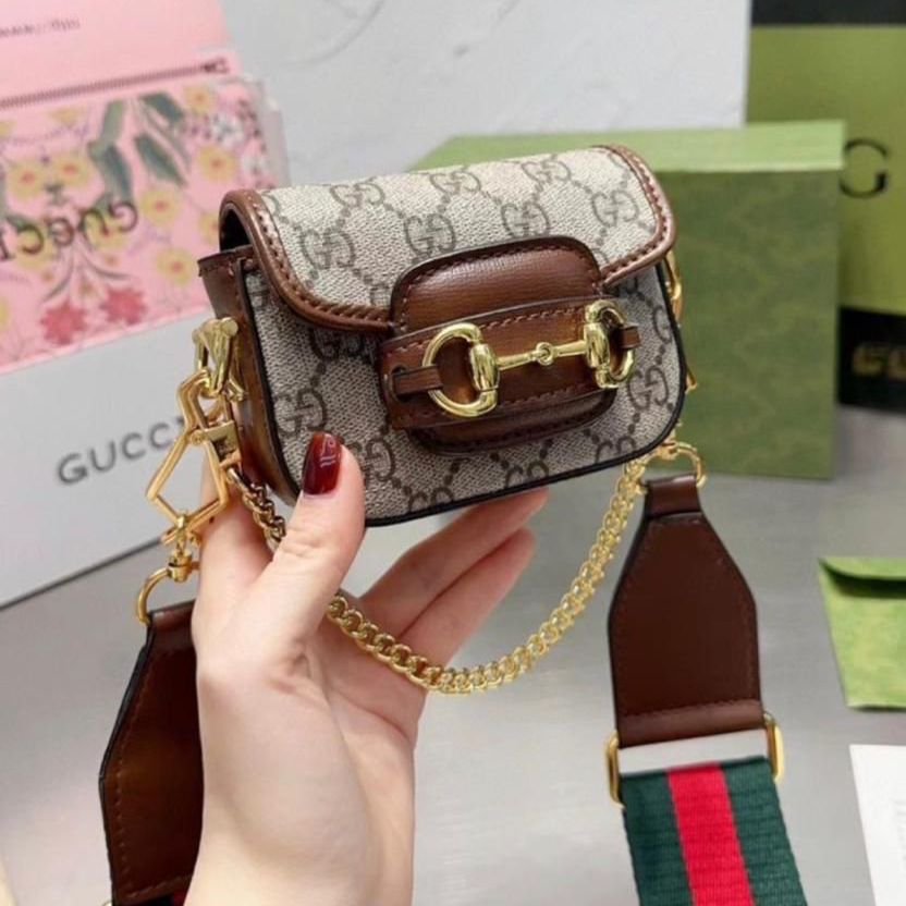 Gucci Horsebit Horsebit 1955 Premium Mini Sling Bag (With Box)