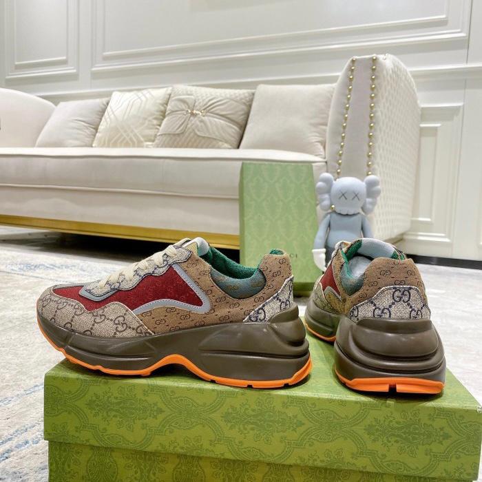 Gucci Gg Rython Brick Canvas Unisex Premium Quality Shoe