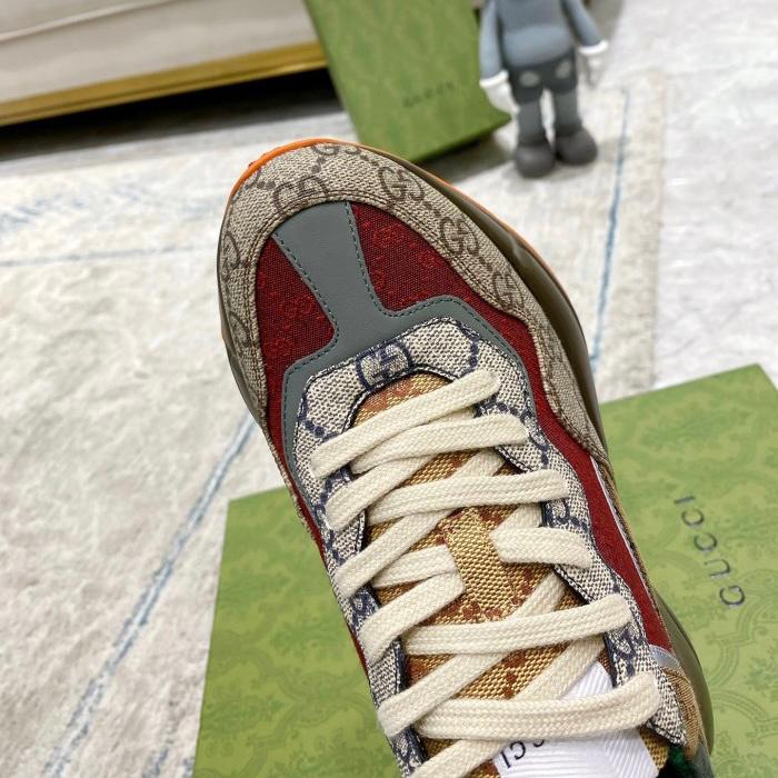 Gucci Gg Rython Brick Canvas Unisex Premium Quality Shoe