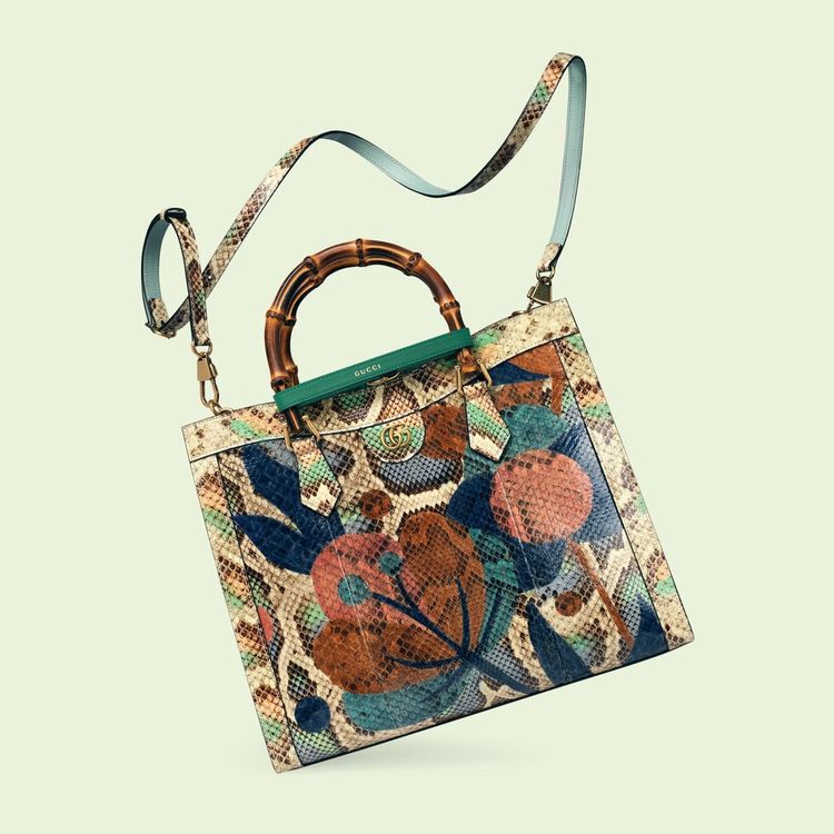 Gucci Diana Python Very Premium Tote Bag (With Box)