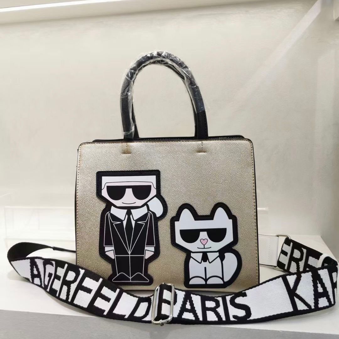 WhatsApp Image 2023-09-21 at 11.24.17 Karl Lagerfeld Maybelle Golden Satchel Handbag