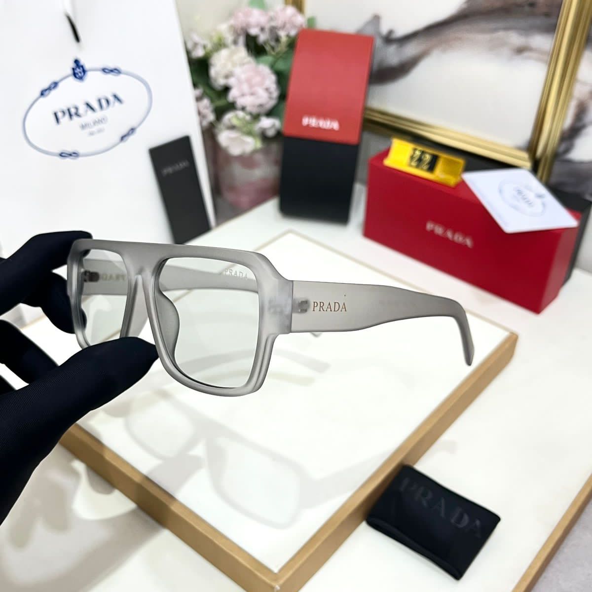Prada Wayfarer Unisex Sunglass