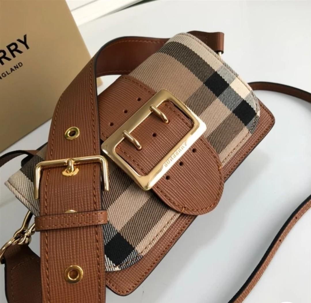 Burberry The Small Buckle Bag Brown (With box)