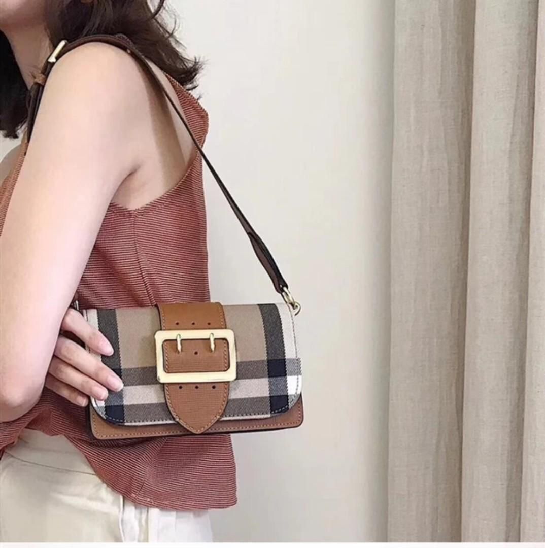 Burberry The Small Buckle Bag Brown (With box)