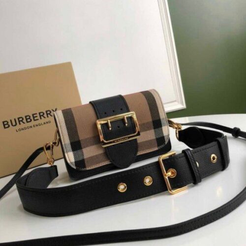 Burberry The Small Buckle Bag Black (With box)
