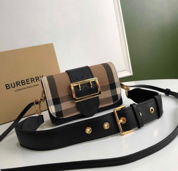 Burberry The Small Buckle Bag Black (With box)