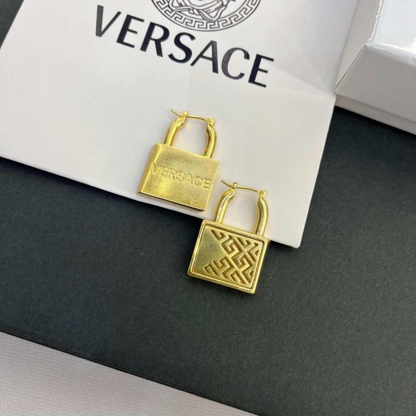 Versace Lock Golden Earring