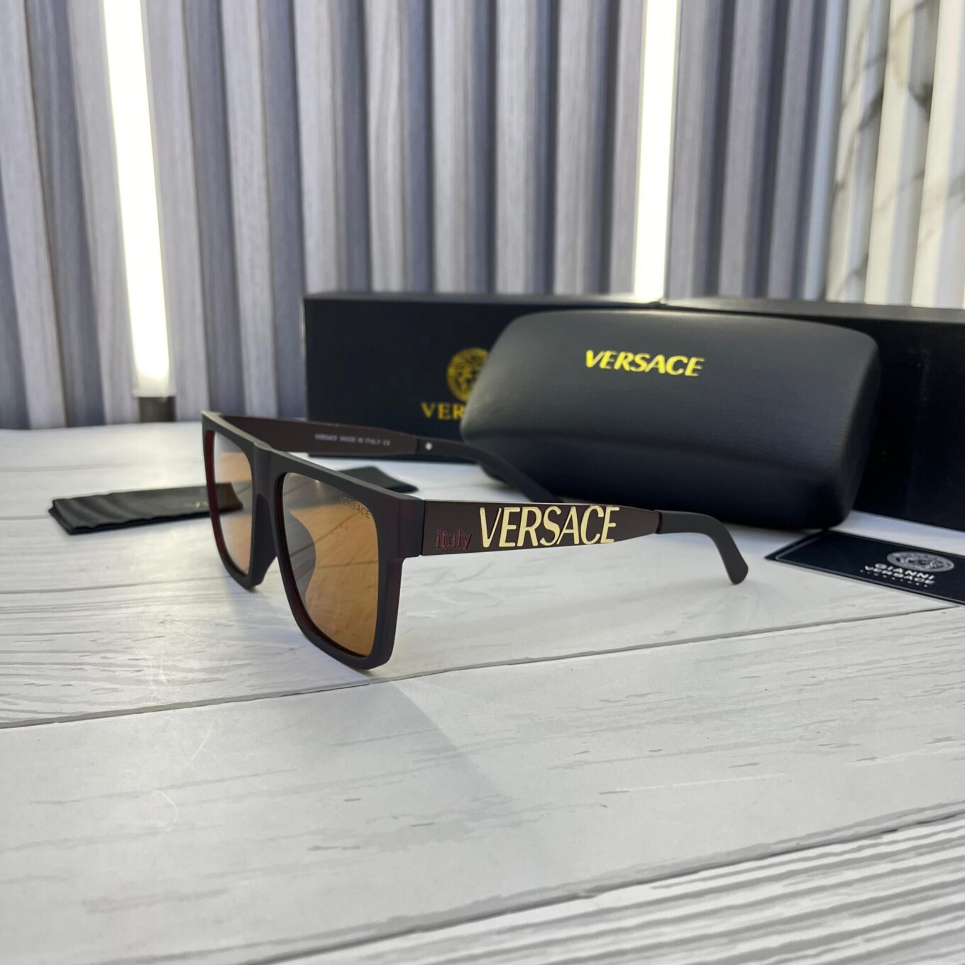 Versace Monogram Wayfarer Sunglass  For Men