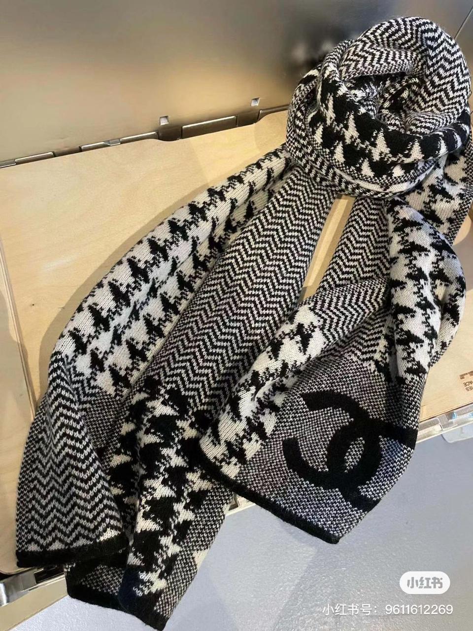 Chanel Full Warm Stripe Unisex Muffler