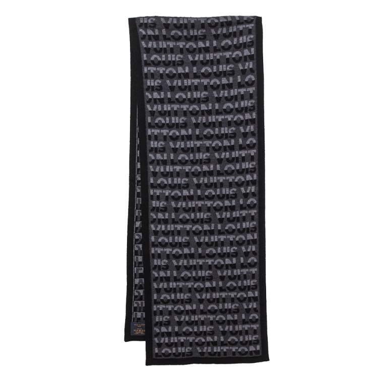 Louis Vuitton Grey Monogram Unisex Muffler