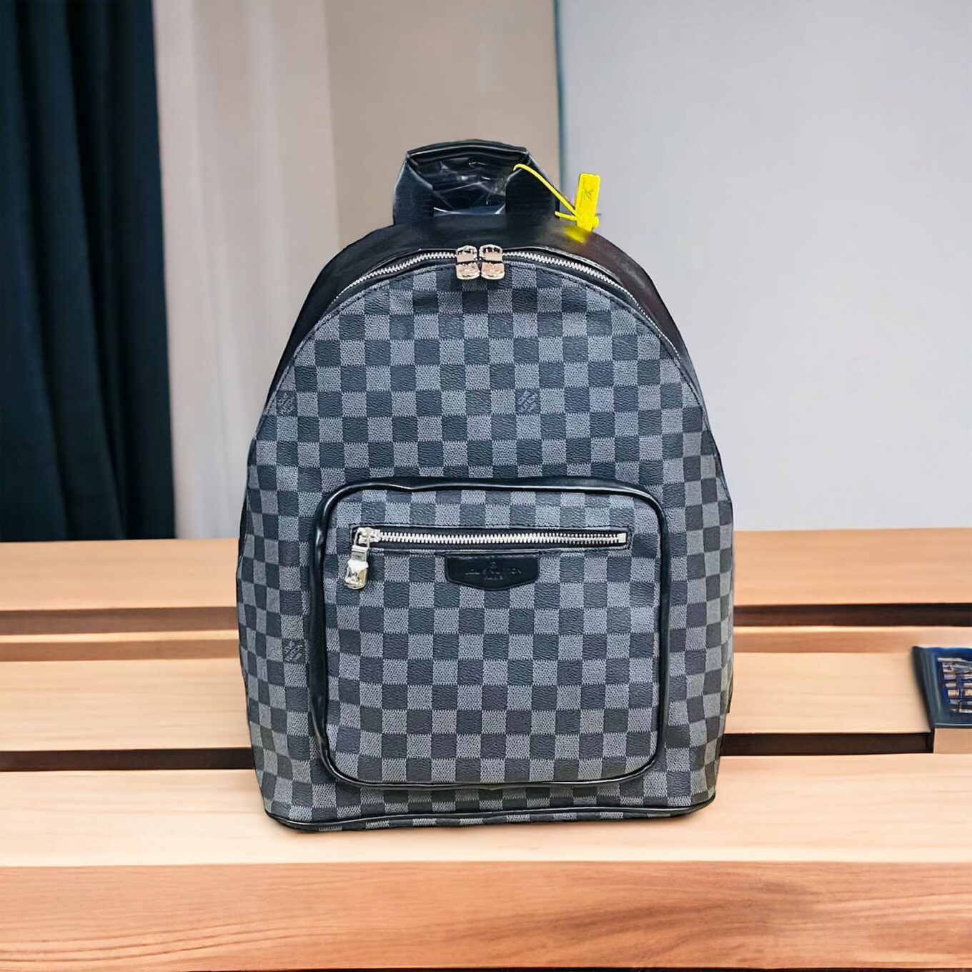 Louis Vuitton Black Grid Unisex Backpack
