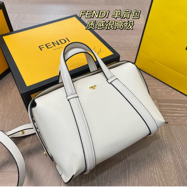 WhatsApp Image 2024-07-03 at 12.35.04 PM Fendi Medium Boston White Jacquard Handbag