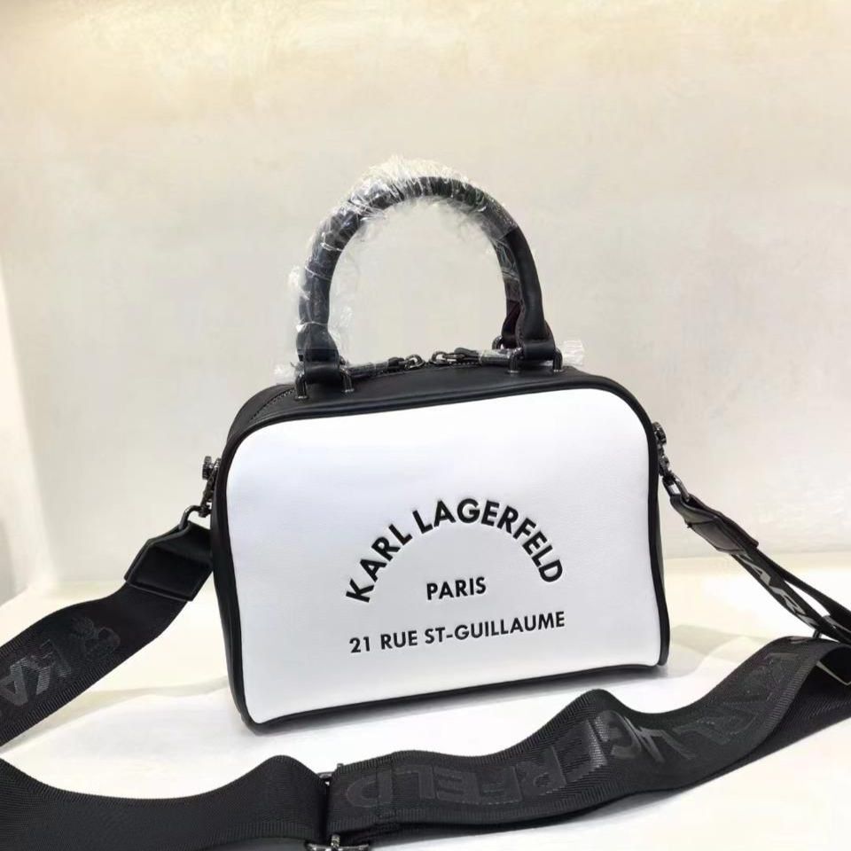 WhatsApp Image 2024-07-04 at 10.49.49 AM Karl Lagerfeld Guillaume White Handbag