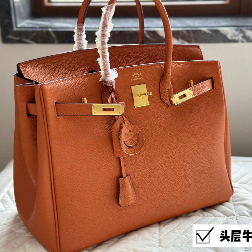 Hermes Birkin 35 cm Orange Premium Handbag (With Double Box)