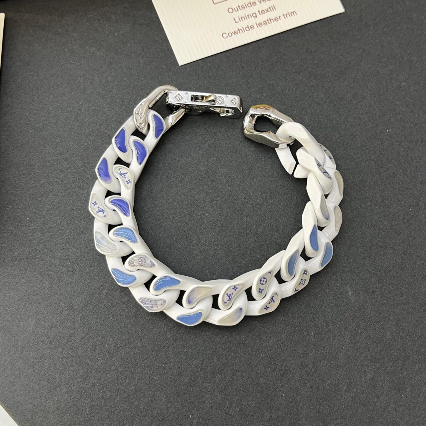Louis Vuitton Chain Link White Bracelet