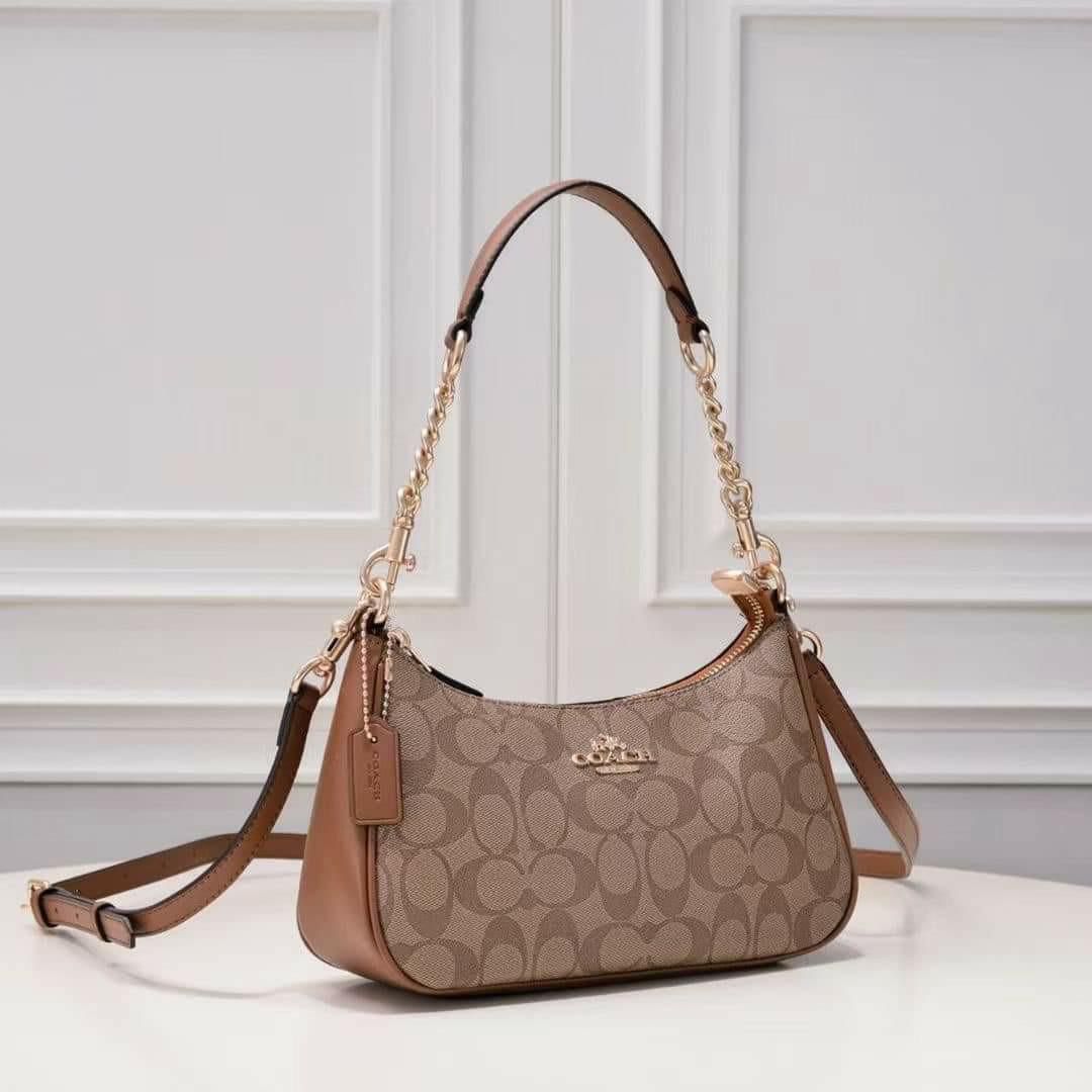 WhatsApp Image 2024-07-10 at 9.13.43 PM Coach Teri Apricot Brown Shoulder Bag
