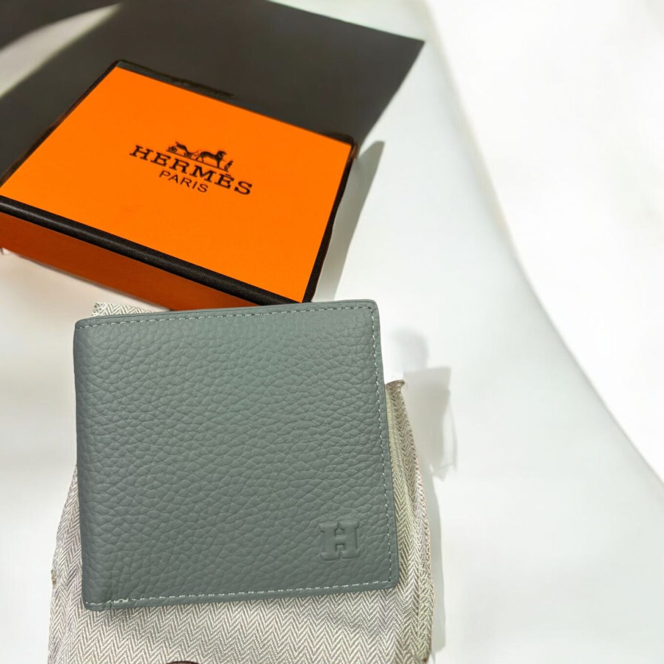Hermes Grey H Premium Men’s Wallet