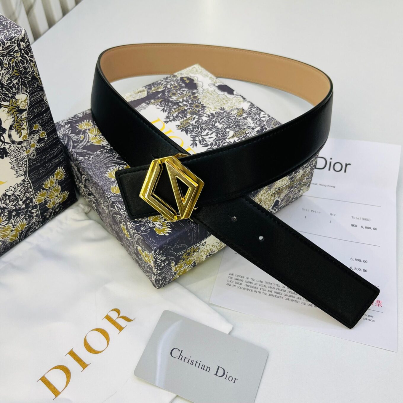 Christian Dior Golden Premium Men’s Belt