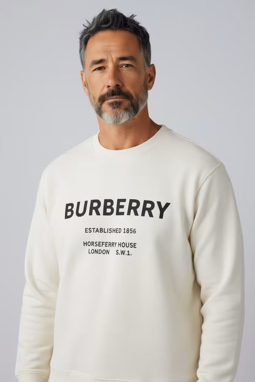 Burberry Horseferry White Sweatshirt