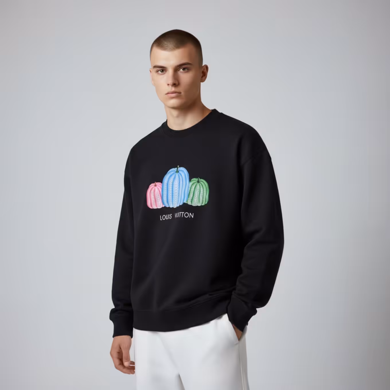 Louis Vuitton Classic Straw Pumpkin Sweatshirt