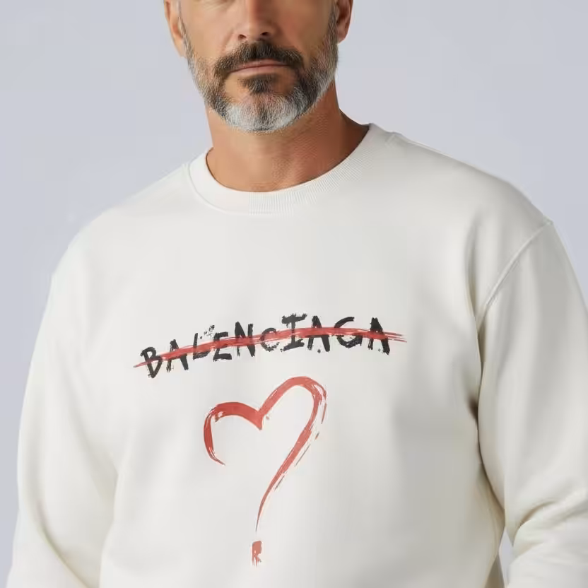 Balenciaga Classic White Sweatshirt