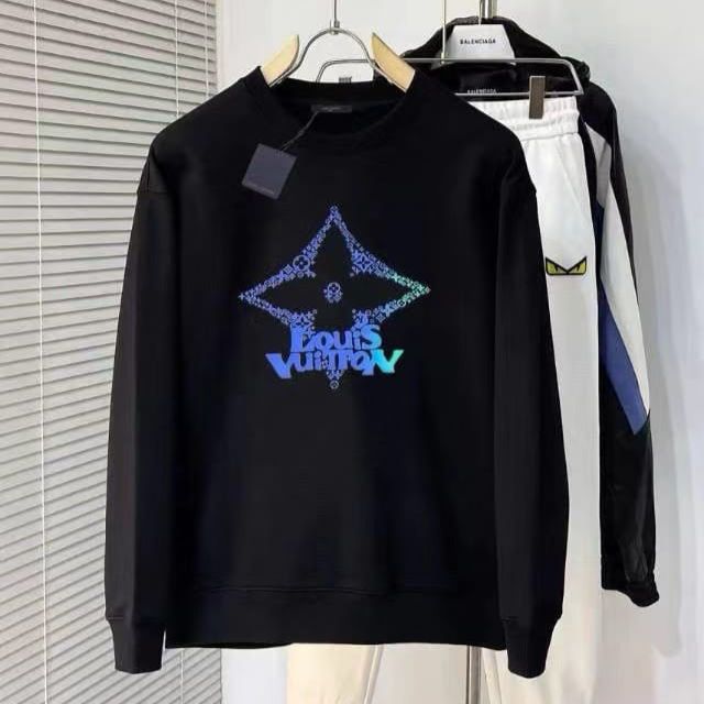 Louis Vuitton Flower Black Sweatshirt