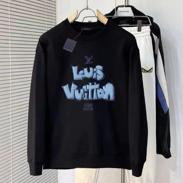 Louis Vuitton Brushed Black Sweatshirt